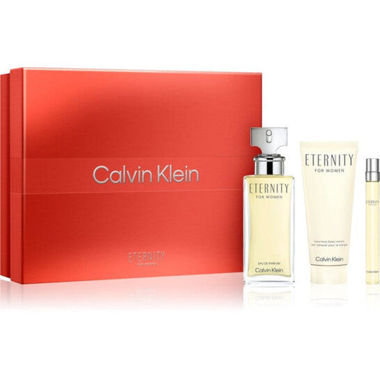 Calvin Klein Ladies Eternity 3pcs EDP Gift Set Fragrances (Wholesale) - Luxurious Fragrance Available Online in Hong Kong & China