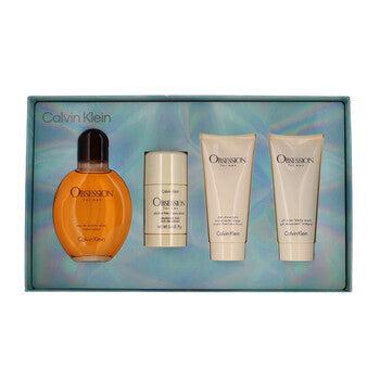 Calvin Klein Men's Obsession 4pcs EDT Gift Set Fragrances (Wholesale) - Luxurious Fragrance Available Online in Hong Kong & China