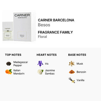 Carner Barcelona Unisex Besos EDP Spray 3.4 oz Fragrances (Wholesale) - Luxurious Fragrance Available Online in Hong Kong & China