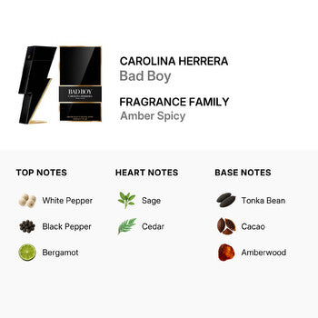 Carolina Herrera Men's Bad Boy EDT Spray 1.7 oz Fragrances (Wholesale) - Luxurious Fragrance Available Online in Hong Kong & China