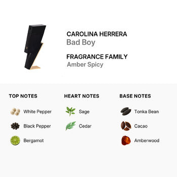 Carolina Herrera Men's Bad Boy EDT Spray 3.4 oz (Tester) (Wholesale) - Luxurious Fragrance Available Online in Hong Kong & China