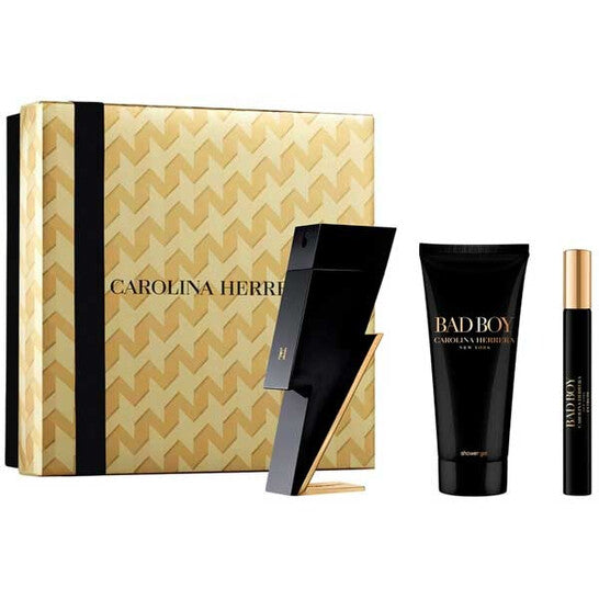 Carolina Herrera Men's Bad Boy 3pcs EDT Gift Set Fragrances (Wholesale) - Luxurious Fragrance Available Online in Hong Kong & China