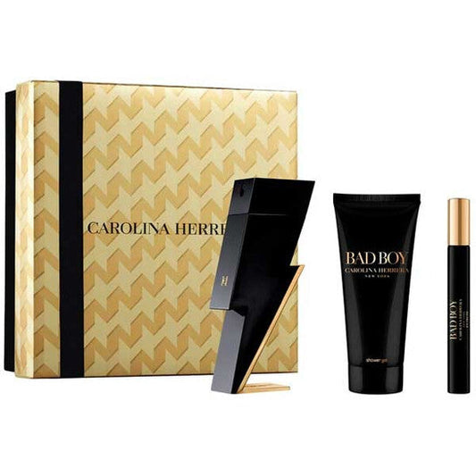 Carolina Herrera Men's Bad Boy 3pcs EDT Gift Set Fragrances (Wholesale) - Luxurious Fragrance Available Online in Hong Kong & China