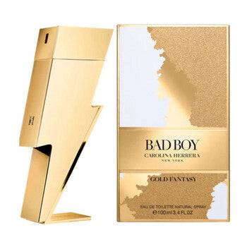 Carolina Herrera Men's Bad Boy Gold Fantasy EDT Spray 3.4 oz - Luxurious Fragrance Available Online in Hong Kong & China