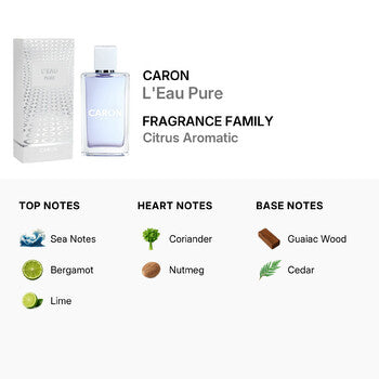 Caron Unisex L'Eau Pure EDT Spray 3.3 oz Fragrances (Wholesale) - Luxurious Fragrance Available Online in Hong Kong & China