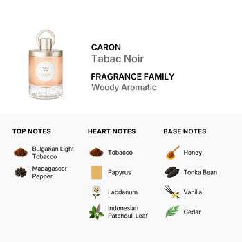 Caron Unisex Tabac Noir EDP Spray 3.38 oz (Tester)  (Wholesale) - Luxurious Fragrance Available Online in Hong Kong & China
