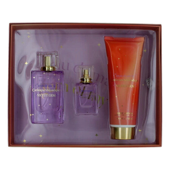 Catherine Malandrino Ladies Violet Gem Gift Set Fragrances (Wholesale) - Luxurious Fragrance Available Online in Hong Kong & China