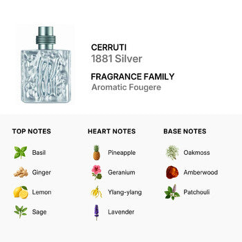 Cerruti Men's 1881 Silver EDT Spray 3.4 oz (Wholesale) - Luxurious Fragrance Available Online in Hong Kong & China