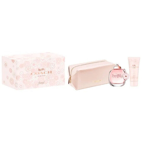 Coach Ladies Floral 3pcs EDP Gift Set Fragrances (Wholesale) - Luxurious Fragrance Available Online in Hong Kong & China
