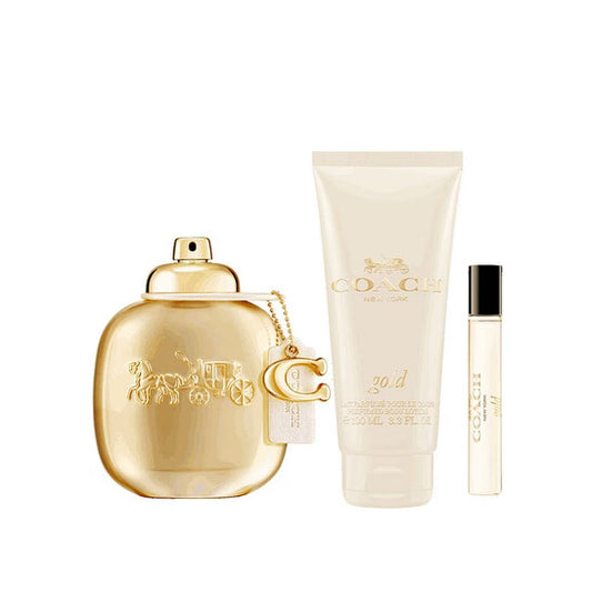 Coach Ladies Gold Parfum Gift Set Fragrances - Luxurious Fragrance Available Online in Hong Kong & China