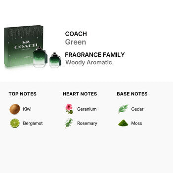 Coach Men's Green Gift Set - Luxurious Fragrance Available Online in Hong Kong & China