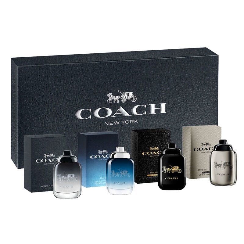 Coach Men's Mini 4 x 4.5ml Gift Set Fragrances - Luxurious Fragrance Available Online in Hong Kong & China