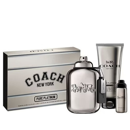 Coach Men's Pure Platinum Gift Set Fragrances - Luxurious Fragrance Available Online in Hong Kong & China