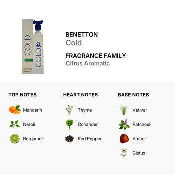 Benetton Cold / Benetton EDT Spray 3.3 oz (m) (Wholesale) - Luxurious Fragrance Available Online in Hong Kong & China