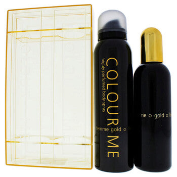 Milton-Lloyd Colour Me Femme Gold by Milton-Lloyd for Women - 2 Pc Gift Set 3.4oz EDT Spray, 5.1oz Body Spray - Luxurious Fragrance Available Online in Hong Kong & China