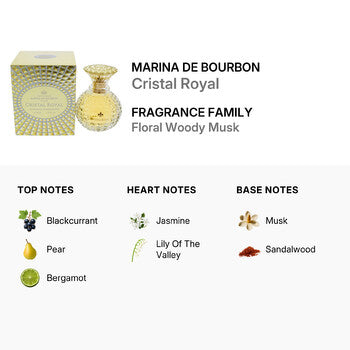 Marina De Bourbon Cristal Royal by Princesse Marina de Bourbon for Women - 1.7 oz EDP Spray (Wholesale) - Luxurious Fragrance Available Online in Hong Kong & China