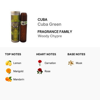 Cuba Green by Cuba for Men - 3.3 oz EDT Spray - Luxurious Fragrance Available Online in Hong Kong & China
