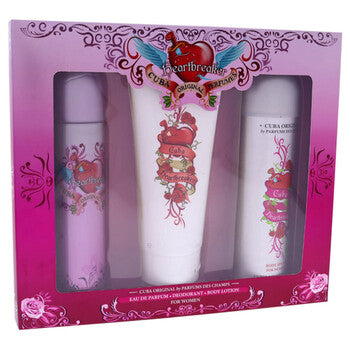 Cuba Heartbreaker by Cuba for Women - 3 Pc Gift Set 3.3oz EDP Spray, 6.7oz Body Spray, 4.3oz Body Lotion - Luxurious Fragrance Available Online in Hong Kong & China