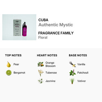 Cuba Ladies Authentic Mystic EDP Spray 3.33 oz - Luxurious Fragrance Available Online in Hong Kong & China