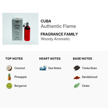 Cuba Men's Authentic Flame EDT Spray 3.33 oz - Luxurious Fragrance Available Online in Hong Kong & China