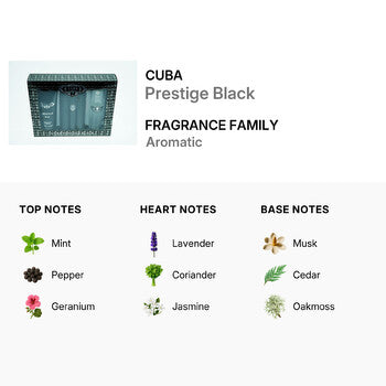 Cuba Men's Prestige Black Gift Set (Wholesale) - Luxurious Fragrance Available Online in Hong Kong & China