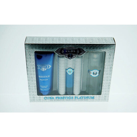 Cuba Men's Prestige Platinum Gift Set Fragrances - Luxurious Fragrance Available Online in Hong Kong & China