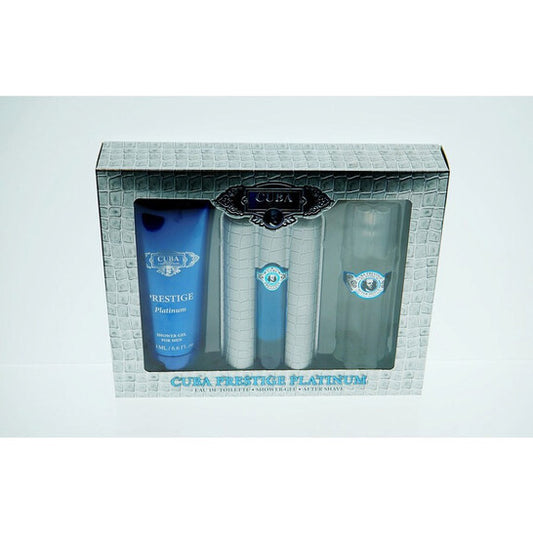 Cuba Men's Prestige Platinum Gift Set Fragrances - Luxurious Fragrance Available Online in Hong Kong & China