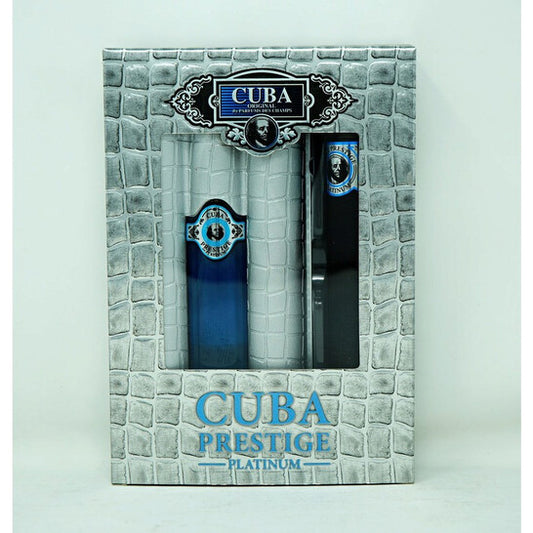 Cuba Men's Prestige Platinum Gift Set - Luxurious Fragrance Available Online in Hong Kong & China