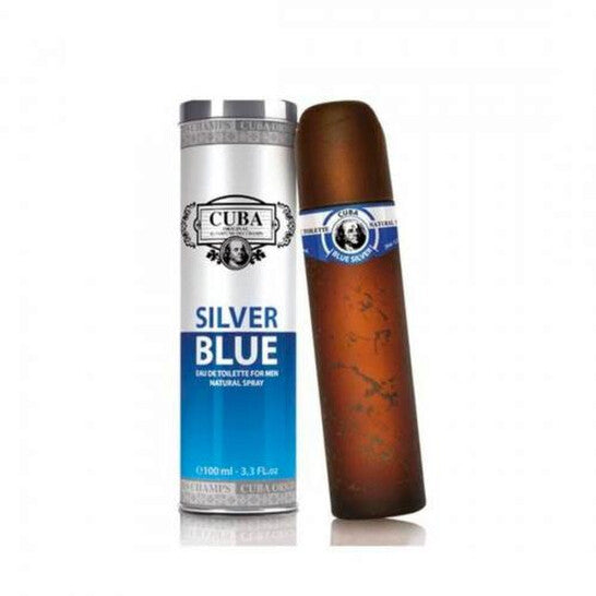 Cuba Men's Silver Blue EDT 3.4 oz Fragrances (Wholesale) - Luxurious Fragrance Available Online in Hong Kong & China