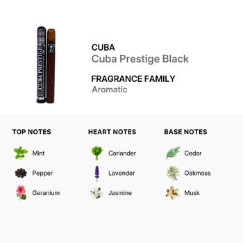 Cuba Prestige Black by Cuba for Men - 1.17 oz EDT Spray - Luxurious Fragrance Available Online in Hong Kong & China
