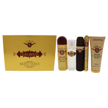 Cuba Royal by Cuba for Men - 5 Pc Gift Set 3.4oz EDT Spray, 1.17oz EDT Spray, 6.6oz Shower Gel, 3.3oz After Shave, 6.6oz Body Spray (Wholesale) - Luxurious Fragrance Available Online in Hong Kong & China