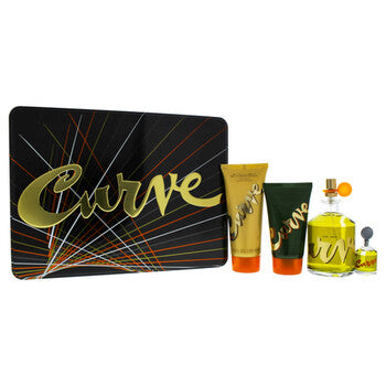 Liz Claiborne Curve by Liz Claiborne for Men - 4 Pc Gift Set 4.2oz Cologne Spray, 0.25oz Cologne Splash, 3.4oz After Shave Balm, 2.5oz Shower Gel - Luxurious Fragrance Available Online in Hong Kong & China