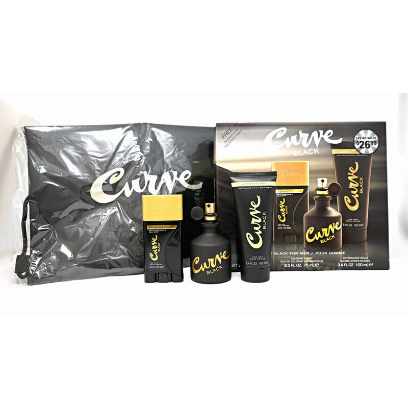 Liz Claiborne Men's Curve Black Gift Set Fragrances - Luxurious Fragrance Available Online in Hong Kong & China