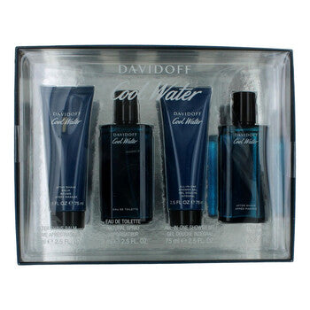 Davidoff Men's Cool Water 4pcs EDT Gift Set Fragrances (Wholesale) - Luxurious Fragrance Available Online in Hong Kong & China