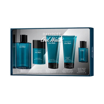 Davidoff Men's Cool Water 5pcs EDT Gift Set Fragrances (Wholesale) - Luxurious Fragrance Available Online in Hong Kong & China