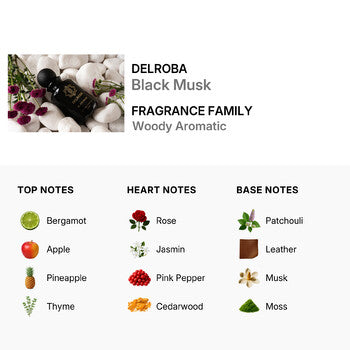 Delroba Men's Black Musk EDP 3.4 oz (Wholesale) - Luxurious Fragrance Available Online in Hong Kong & China