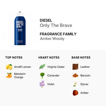 Diesel Men's Only The Brave Body Spray 5.8 oz Fragrances (Wholesale) - Luxurious Fragrance Available Online in Hong Kong & China