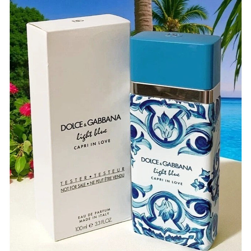 Dolce & Gabbana Ladies Light Blue Capri in Love EDP Spray 3.4 oz (Tester) Fragrances - Luxurious Fragrance Available Online in Hong Kong & China