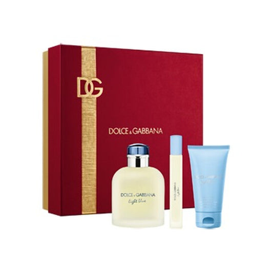 Dolce & Gabbana Men's Light Blue 3pcs EDT Gift Set Fragrances - Luxurious Fragrance Available Online in Hong Kong & China
