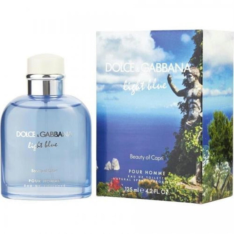 Dolce & Gabbana Men's Light Blue Beauty Of Capri EDT Spray 4.2 oz Fragrances - Luxurious Fragrance Available Online in Hong Kong & China