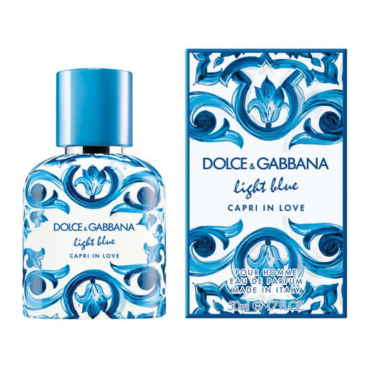 Dolce & Gabbana Men's Light Blue Capri In Love EDP Spray 1.7 oz Fragrances - Luxurious Fragrance Available Online in Hong Kong & China