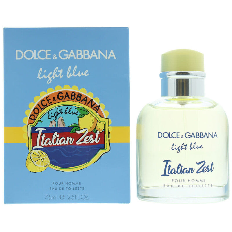 Dolce & Gabbana Men's Light Blue Italian Zest EDT Spray 2.5 oz (Tester) Fragrances - Luxurious Fragrance Available Online in Hong Kong & China
