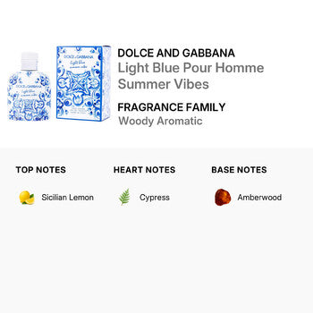 Dolce & Gabbana Men's Light Blue Pour Homme Summer Vibes EDT Spray 4.2 oz - Luxurious Fragrance Available Online in Hong Kong & China
