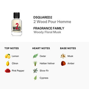 Dsquared2 Men's Wood 2 EDT Spray 1.7 oz (Wholesale) - Luxurious Fragrance Available Online in Hong Kong & China