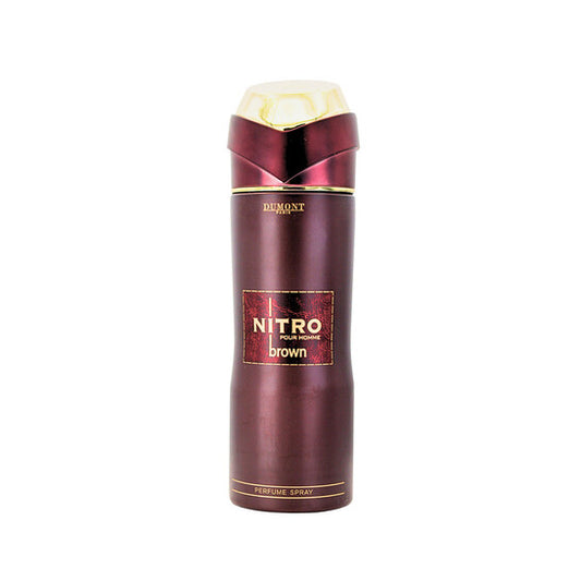 Dumont Men's Nitro Brown Deodorant Body Spray Spray 6.8 oz Fragrances - Luxurious Fragrance Available Online in Hong Kong & China