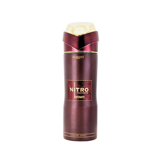 Dumont Men's Nitro Brown Deodorant Body Spray Spray 6.8 oz Fragrances (Wholesale) - Luxurious Fragrance Available Online in Hong Kong & China