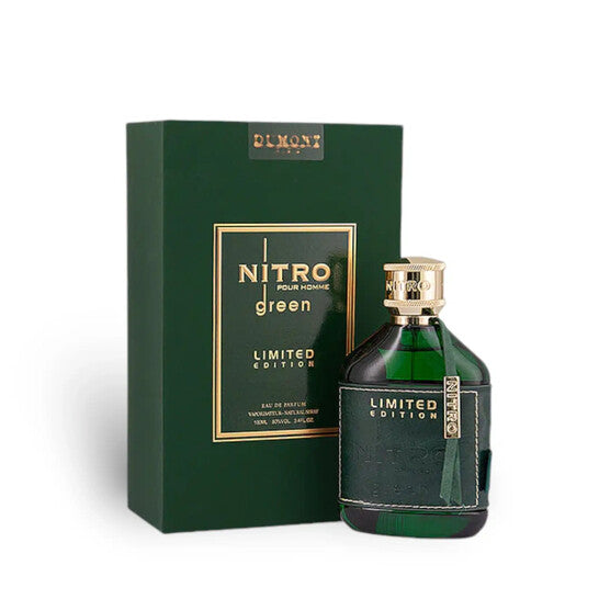 Dumont Men's Nitro Green Limited Edition EDP 3.4 oz Fragrances - Luxurious Fragrance Available Online in Hong Kong & China