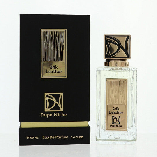 Dupe Niche Men's 24K Leather EDP Spray 3.4 oz - Luxurious Fragrance Available Online in Hong Kong & China