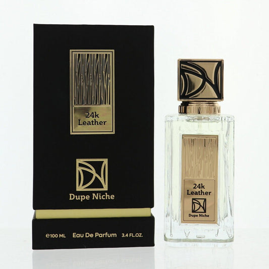 Dupe Niche Men's 24K Leather EDP Spray 3.4 oz - Luxurious Fragrance Available Online in Hong Kong & China