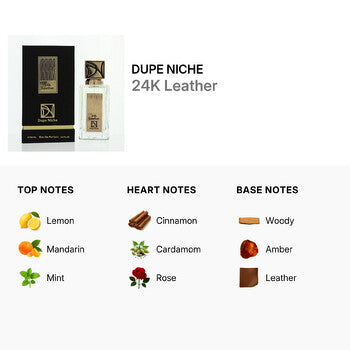 Dupe Niche Men's 24K Leather EDP Spray 3.4 oz (Wholesale) - Luxurious Fragrance Available Online in Hong Kong & China